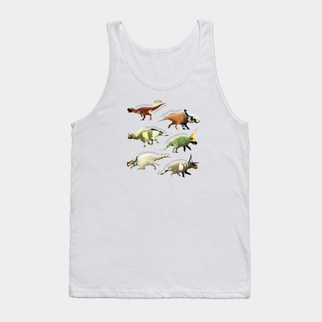 Ceratopsian Series Tank Top by I Draws Dinosaurs